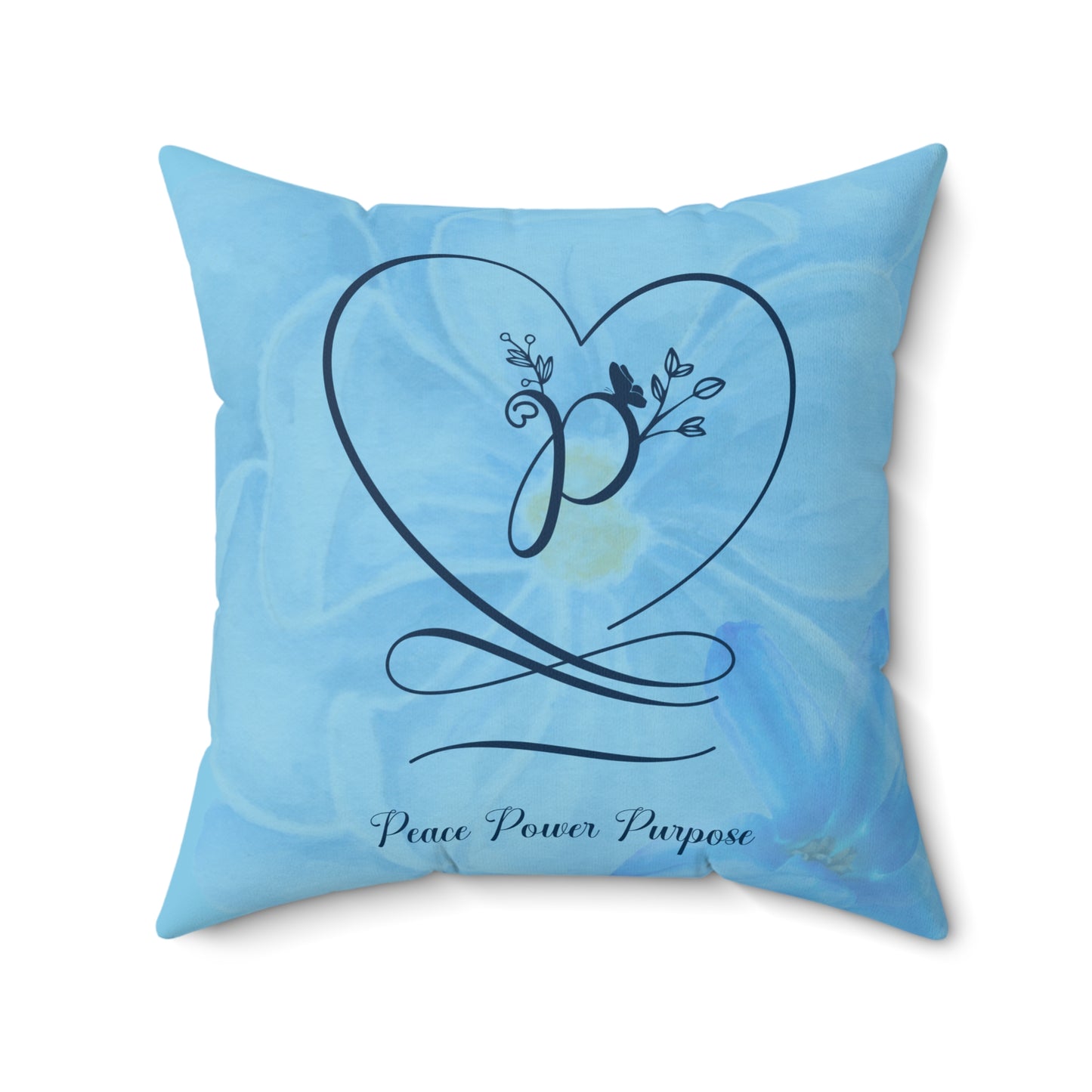 Peace Polyester Square Pillow