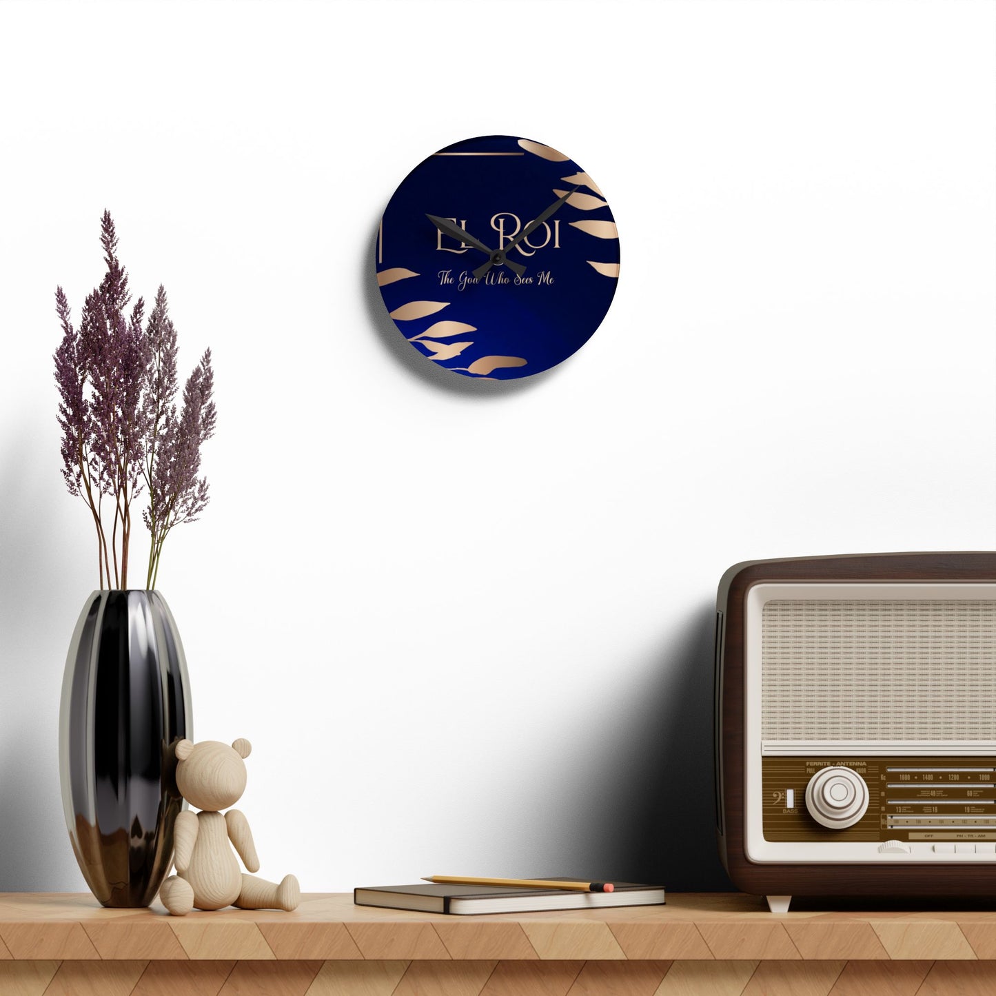 El Roi (Sapphire) Acrylic Wall Clock -