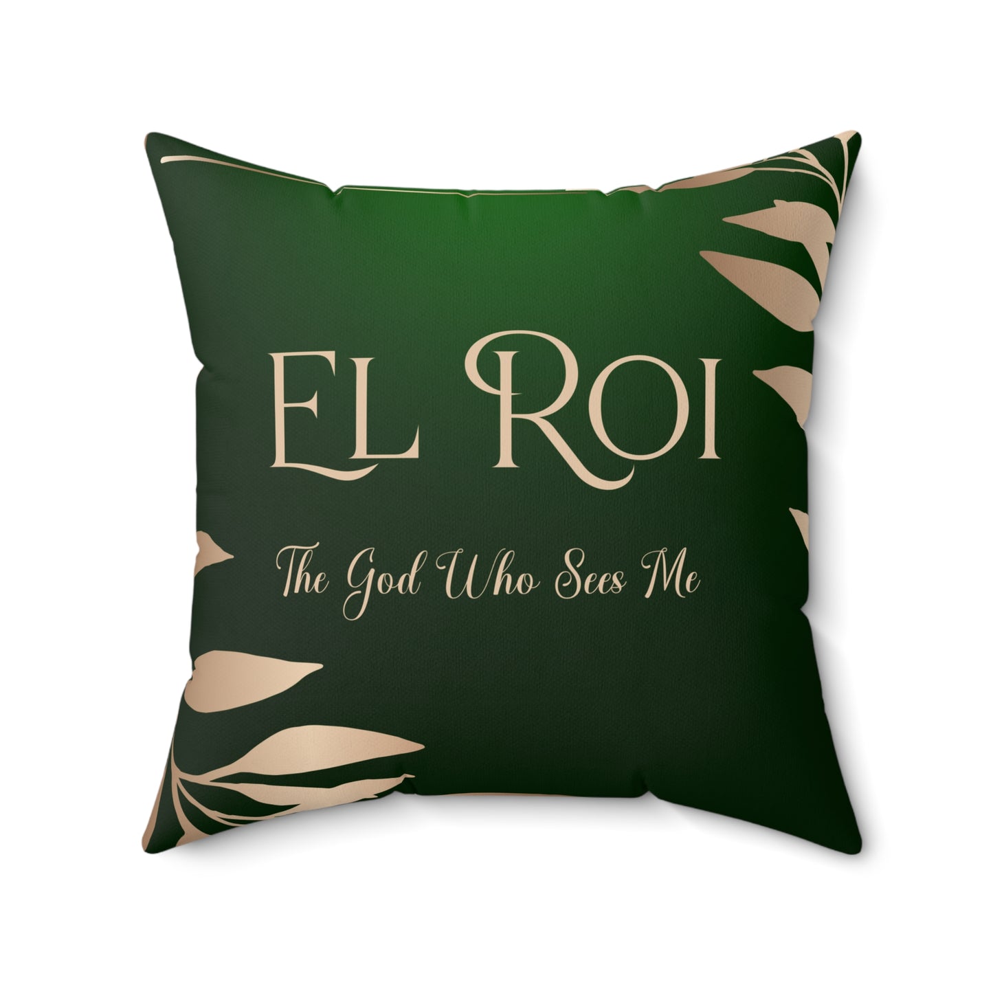 El Roi - (Emerald) Faux Suede Square Pillow