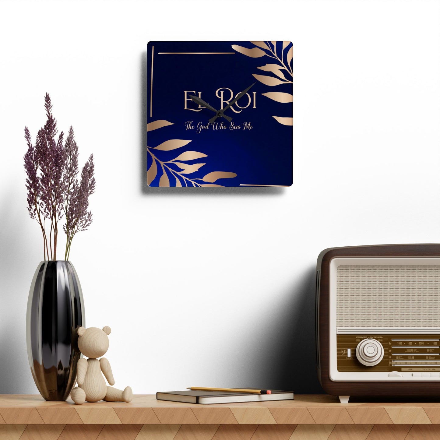 El Roi (Sapphire) Acrylic Wall Clock -