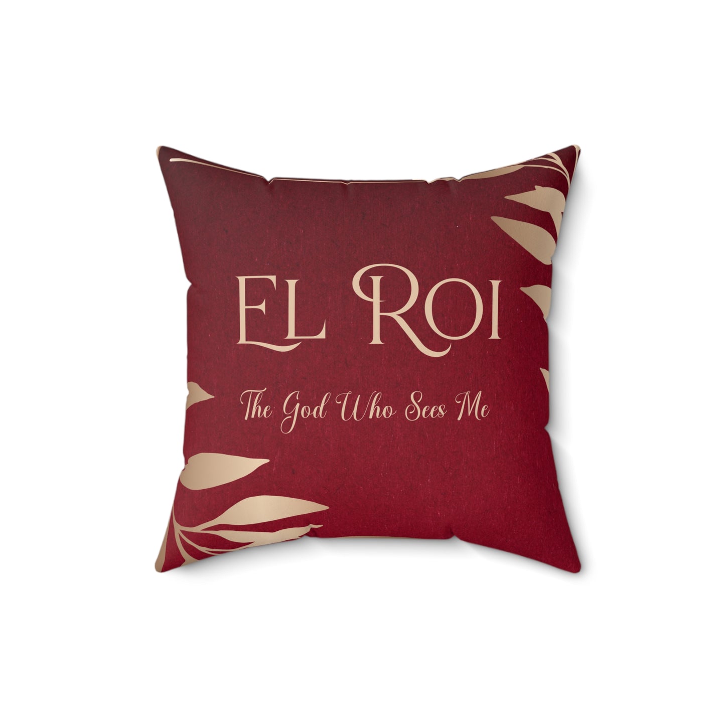 El Roi - (Ruby) Faux Suede Square Pillow