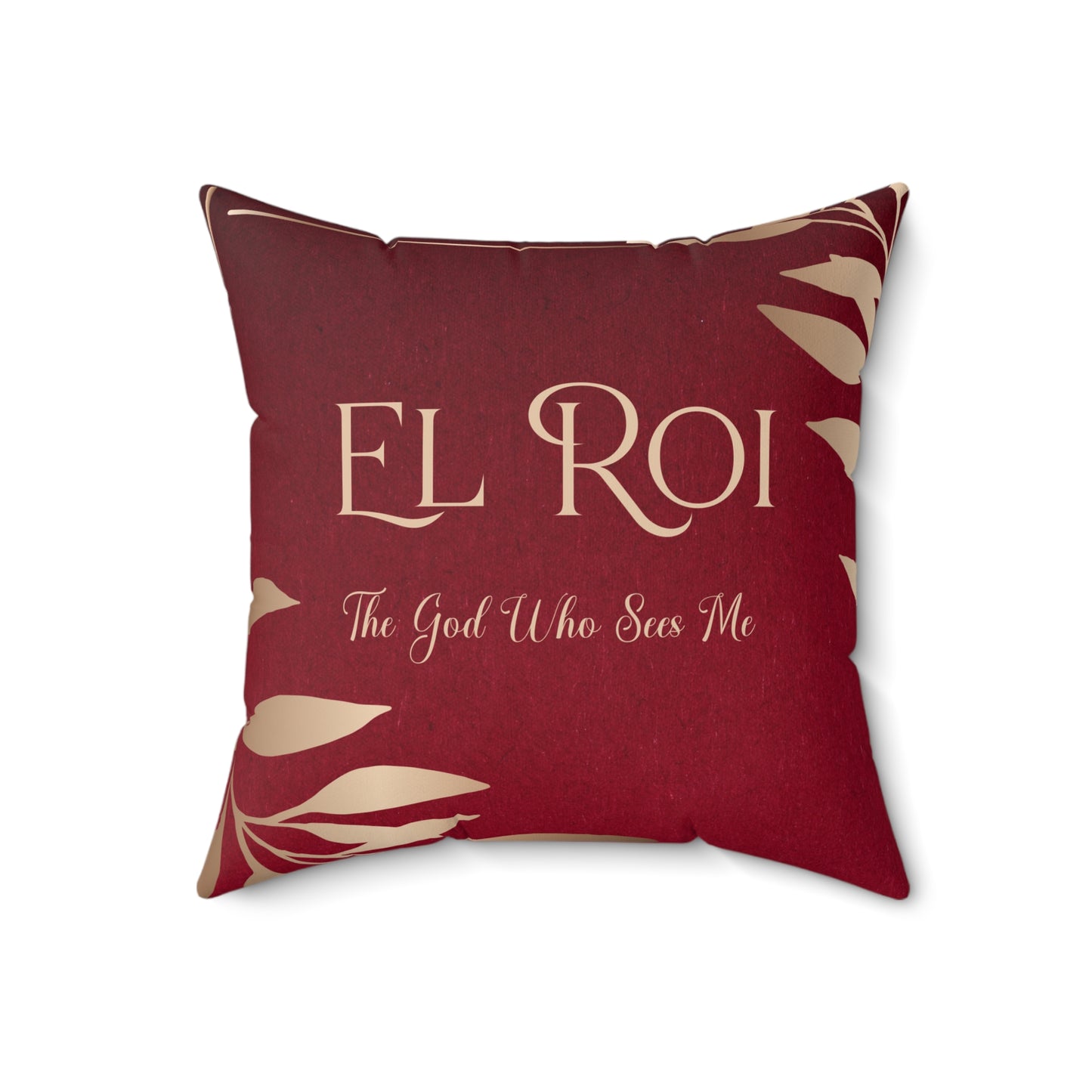 El Roi - (Ruby) Faux Suede Square Pillow