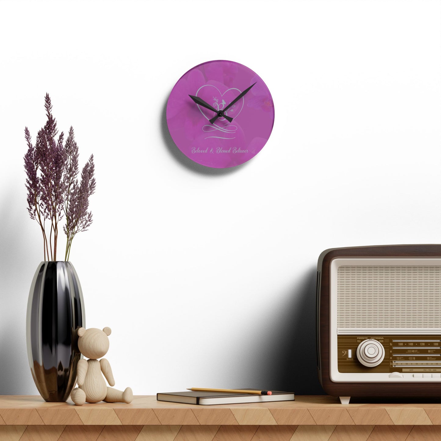 Beloved Acrylic Wall Clock