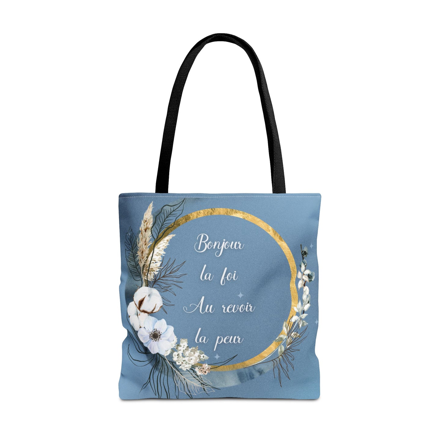 Bonjour la foi Tote Bag (AOP)