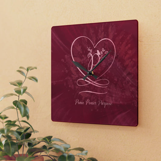 Peace 2 Acrylic Wall Clock