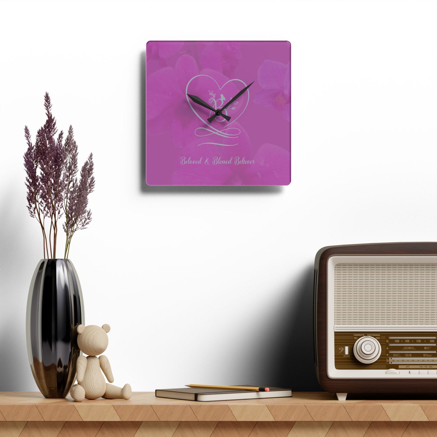 Beloved Acrylic Wall Clock