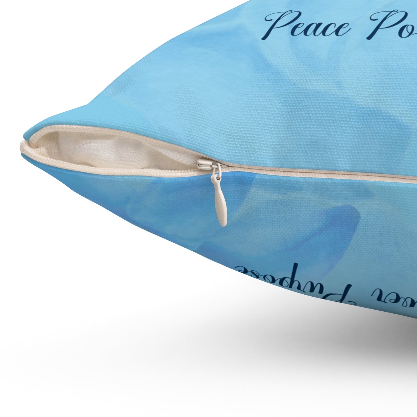 Peace Polyester Square Pillow