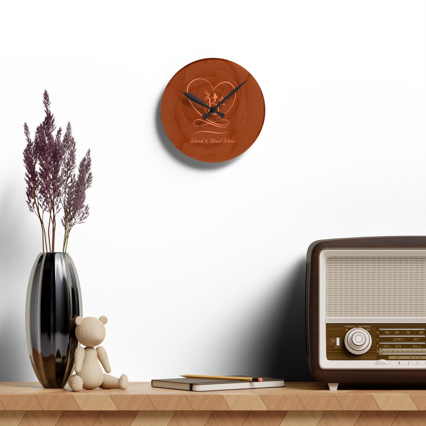 Beloved 2 Acrylic Wall Clock