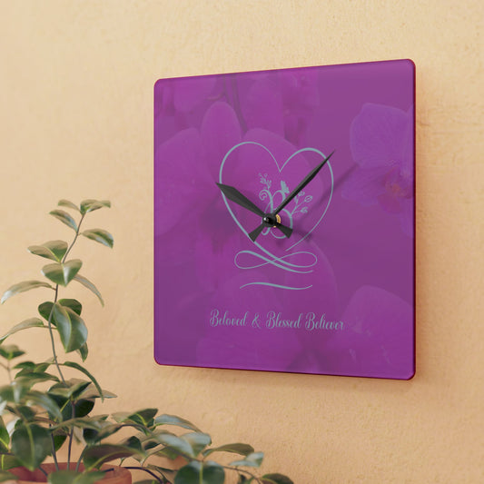 Beloved Acrylic Wall Clock