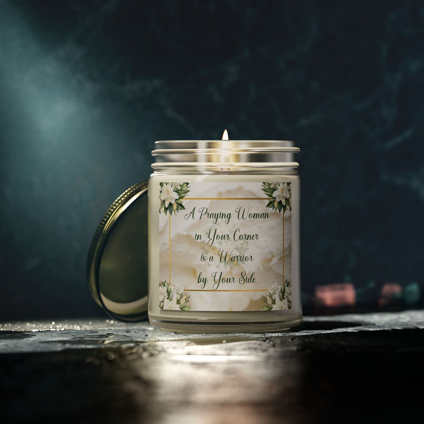 A Praying Woman Coconut Apricot Candles (4oz, 9oz)