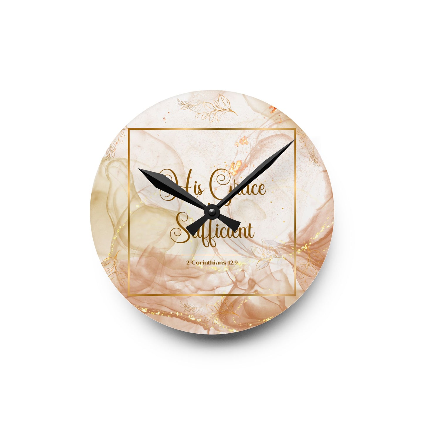 His Grace  Acrylic Wall Clock