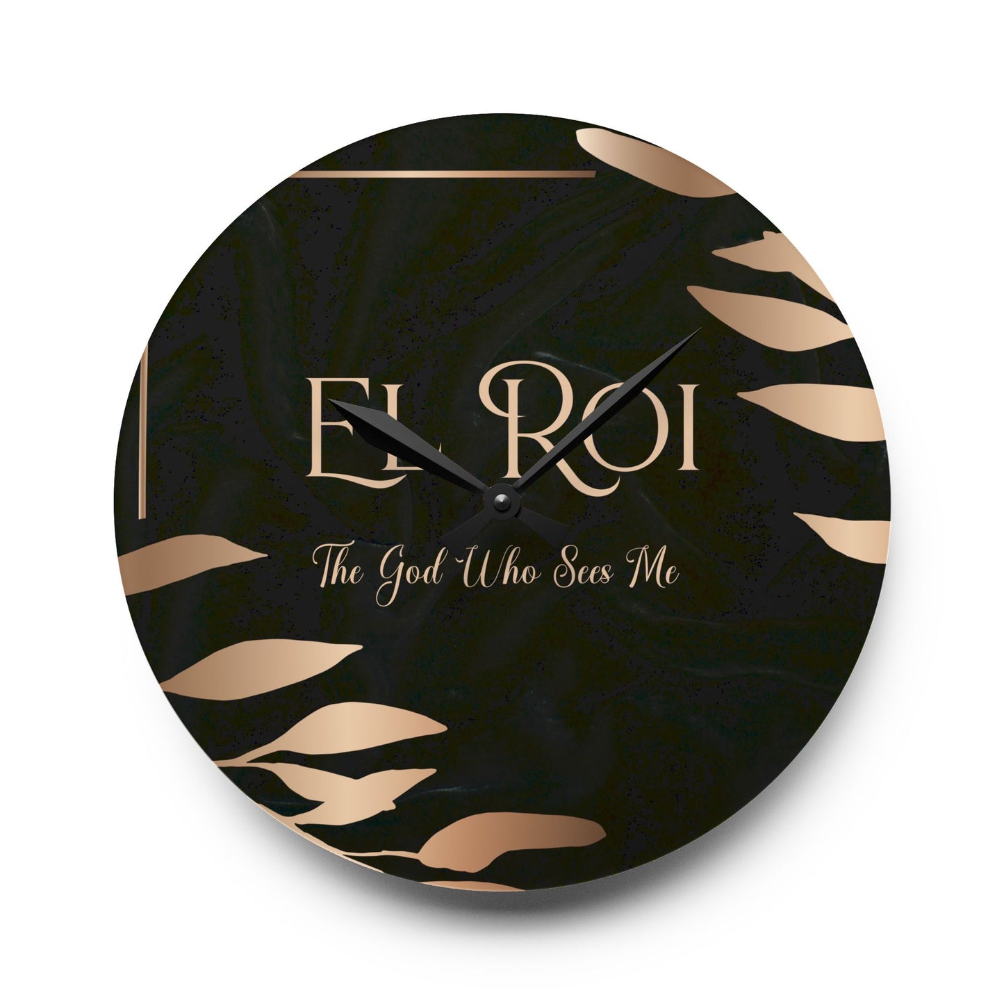 El Roi (Onyx) Acrylic Wall Clock -