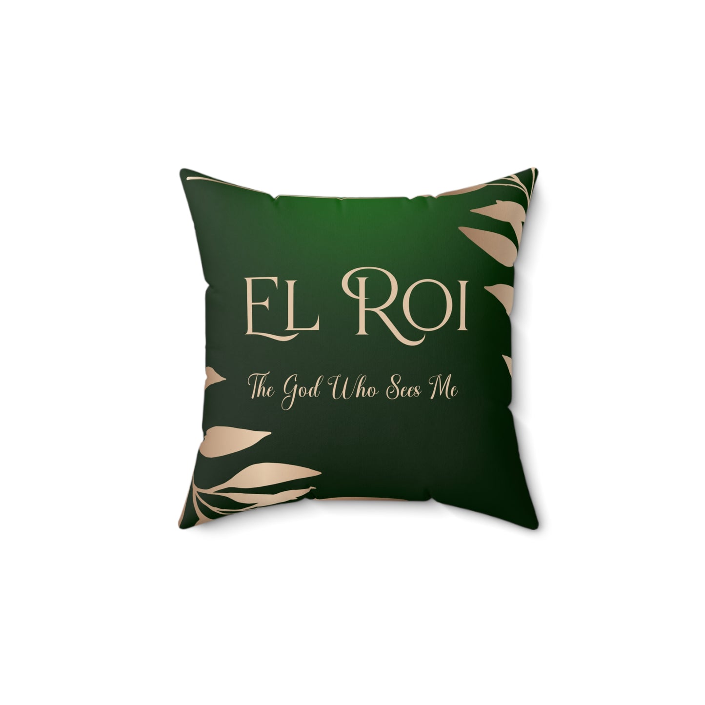 El Roi - (Emerald) Faux Suede Square Pillow