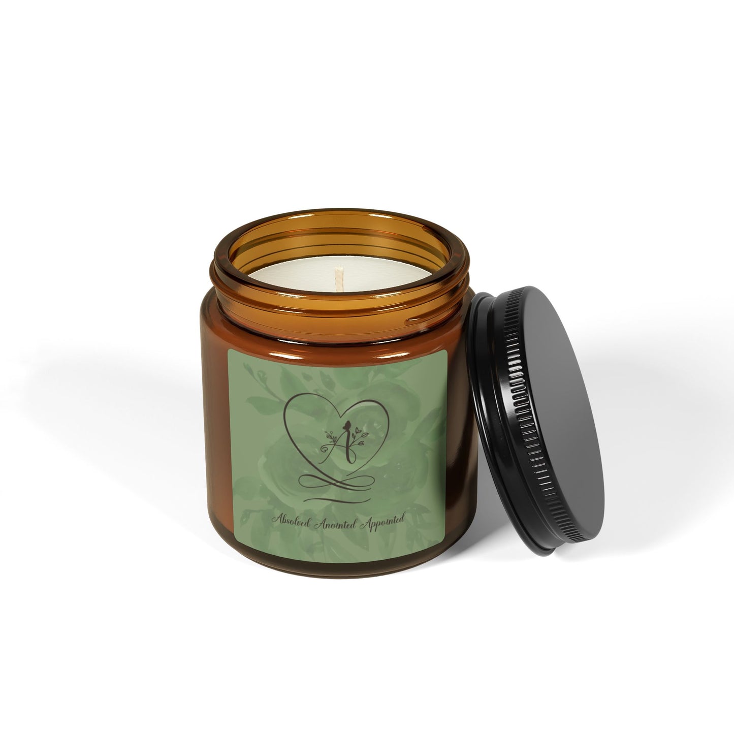 Anointed Scented Soy Candle (Multi-Size, Amber Jar)