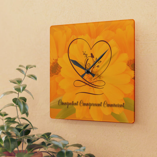 Omnipotent Acrylic Wall Clock