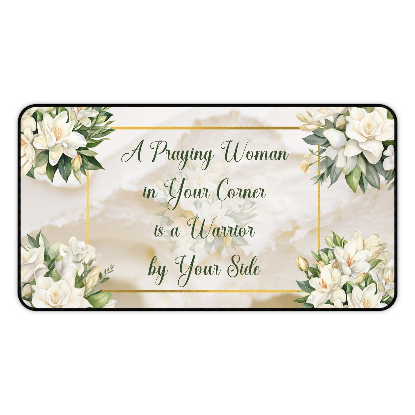 A Praying Woman (Cream) Desk Mat