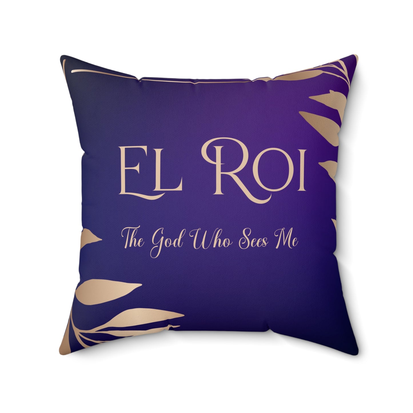 El Roi - (Amethyst) Spun Polyester Square Pillow