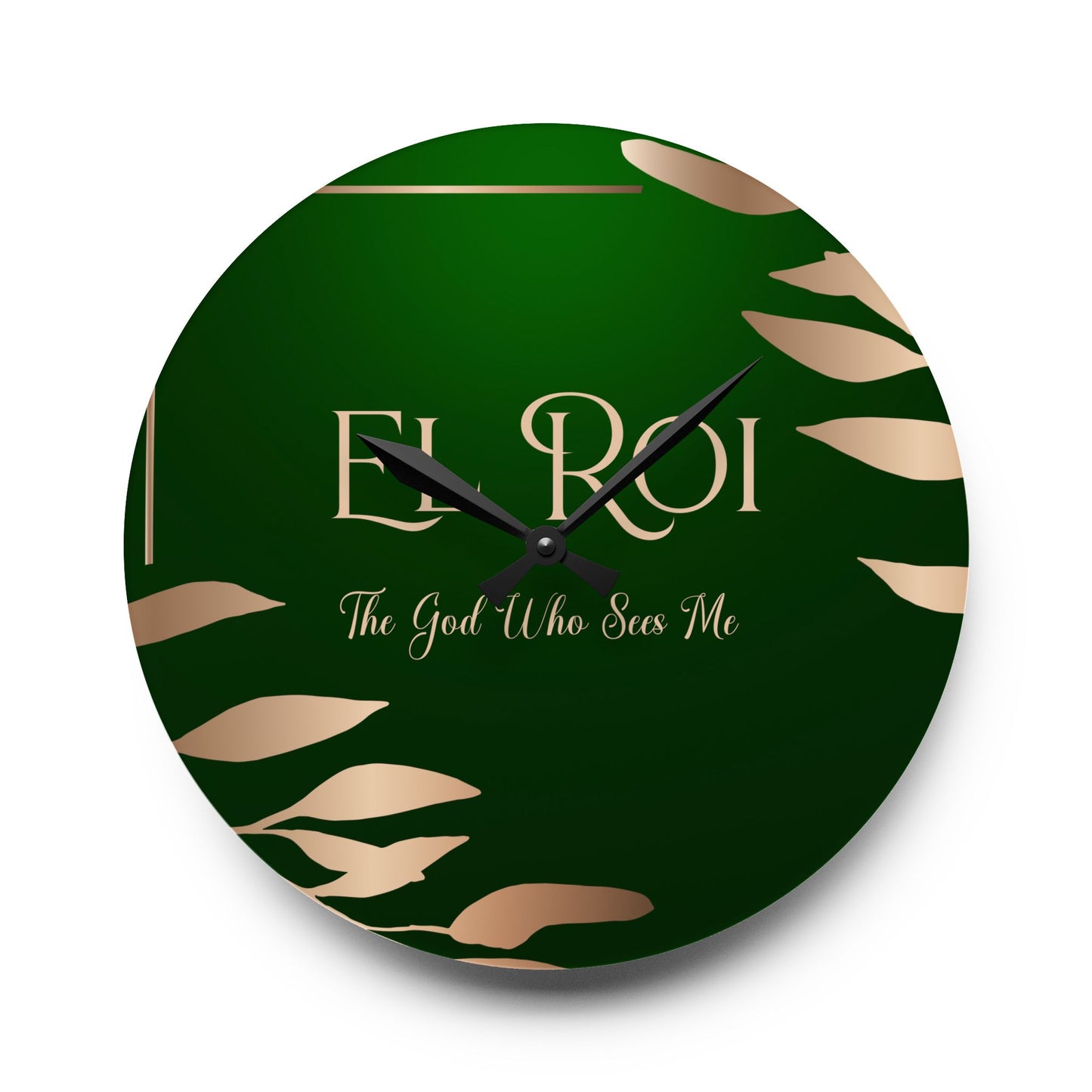 El Roi (Emerald) Acrylic Wall Clock -