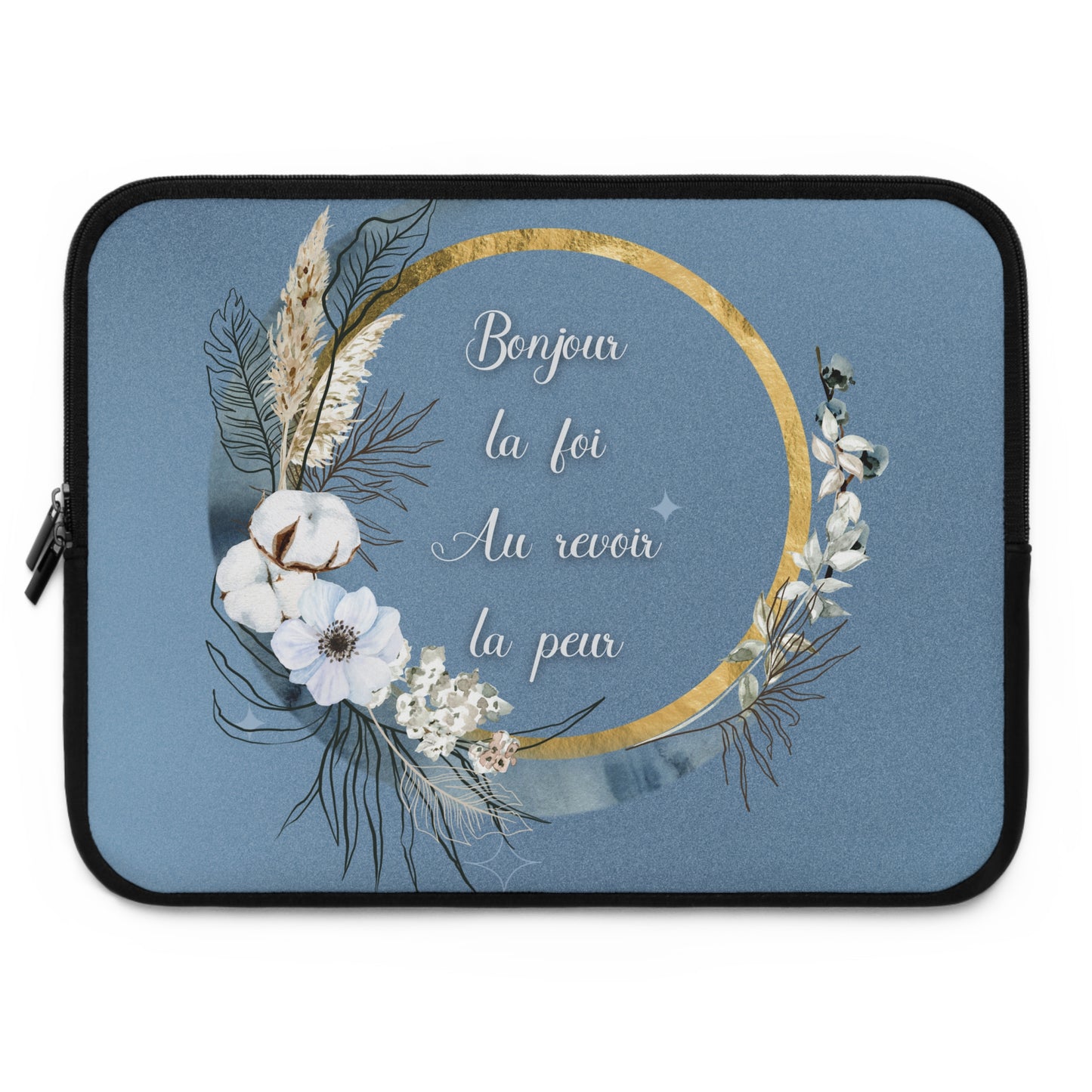 Bonjour la foi Laptop Sleeve