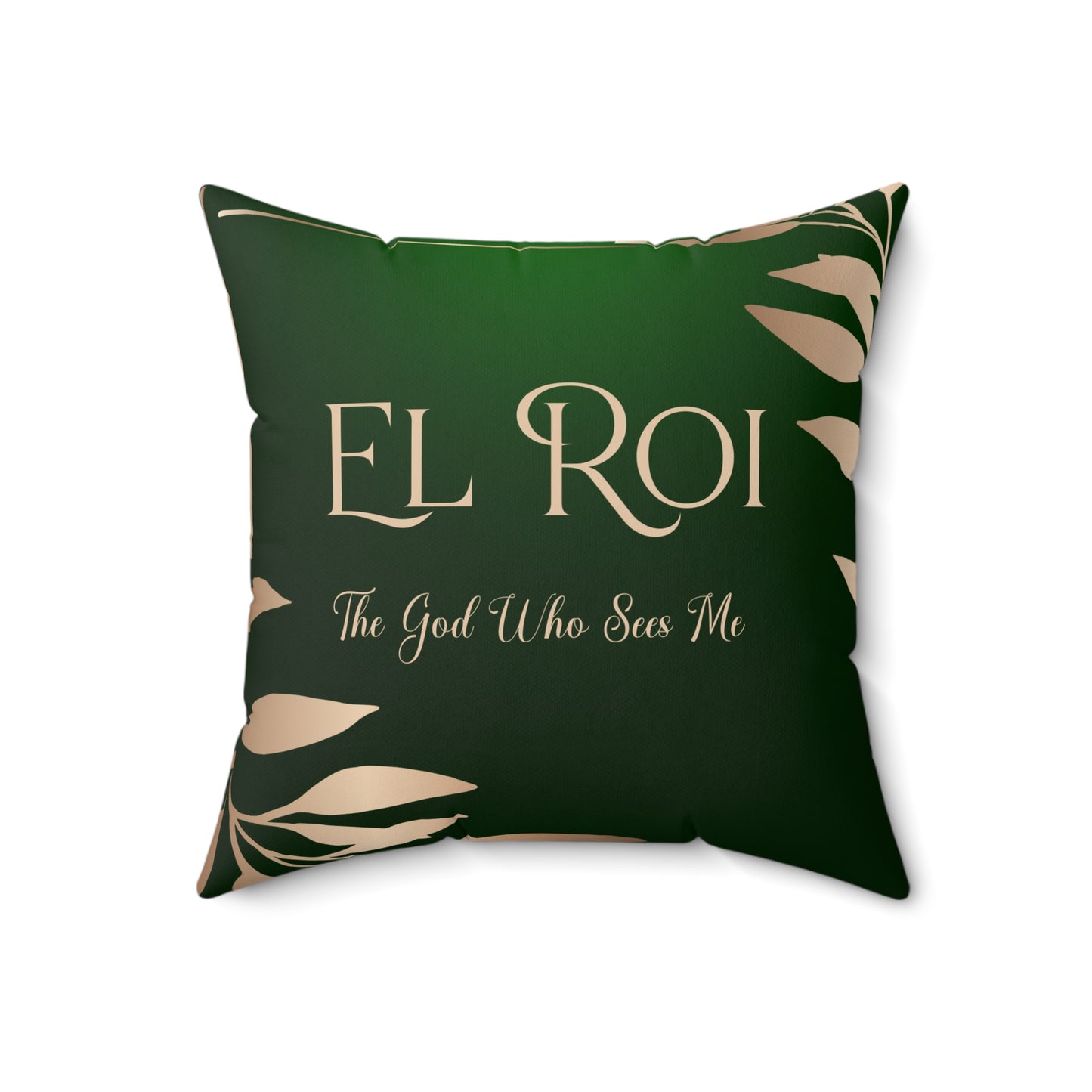 El Roi - (Emerald) Faux Suede Square Pillow