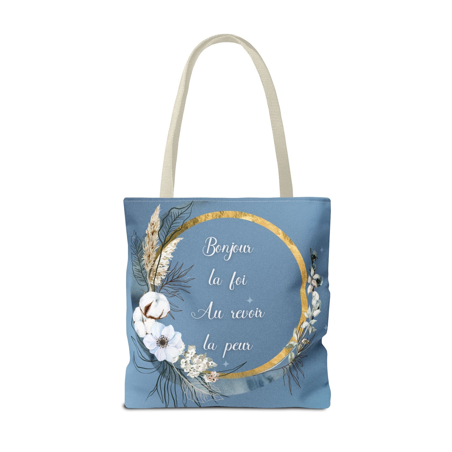 Bonjour la foi Tote Bag (AOP)