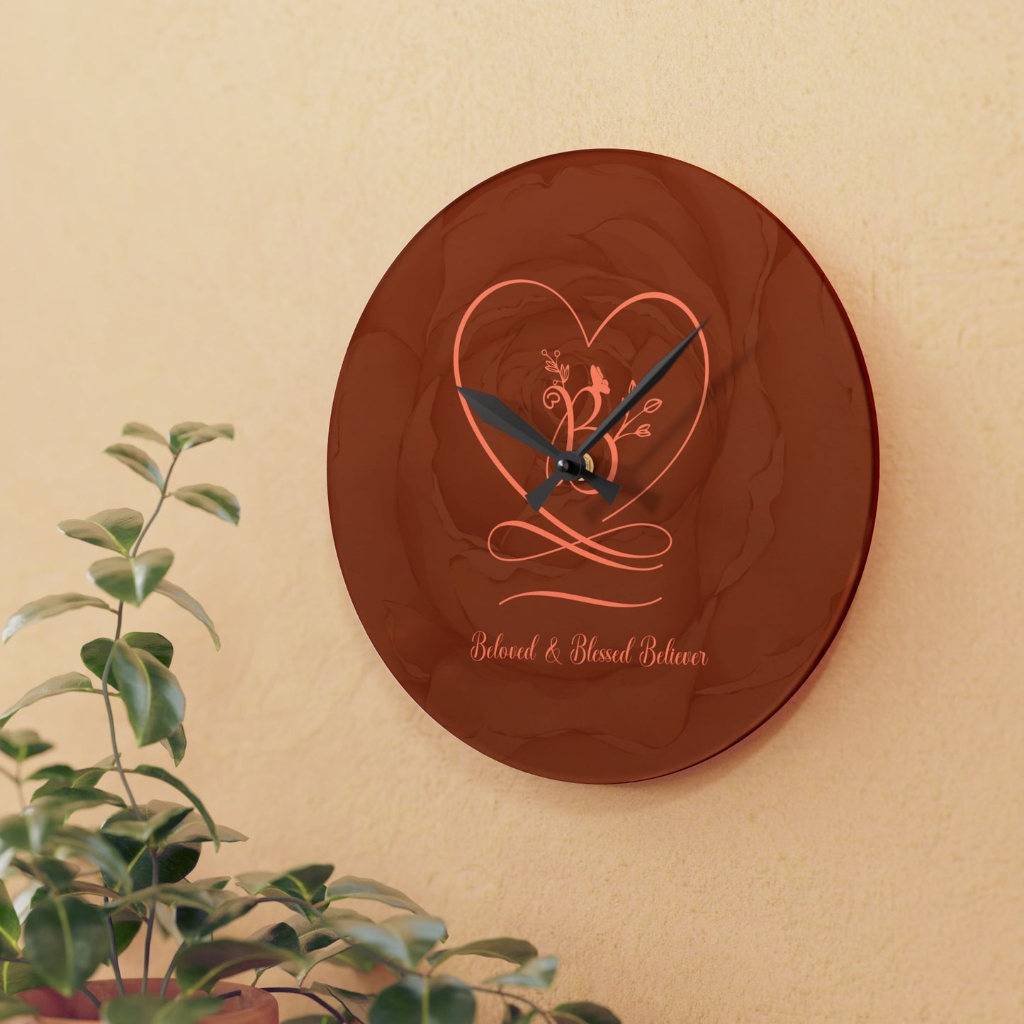 Beloved 2 Acrylic Wall Clock