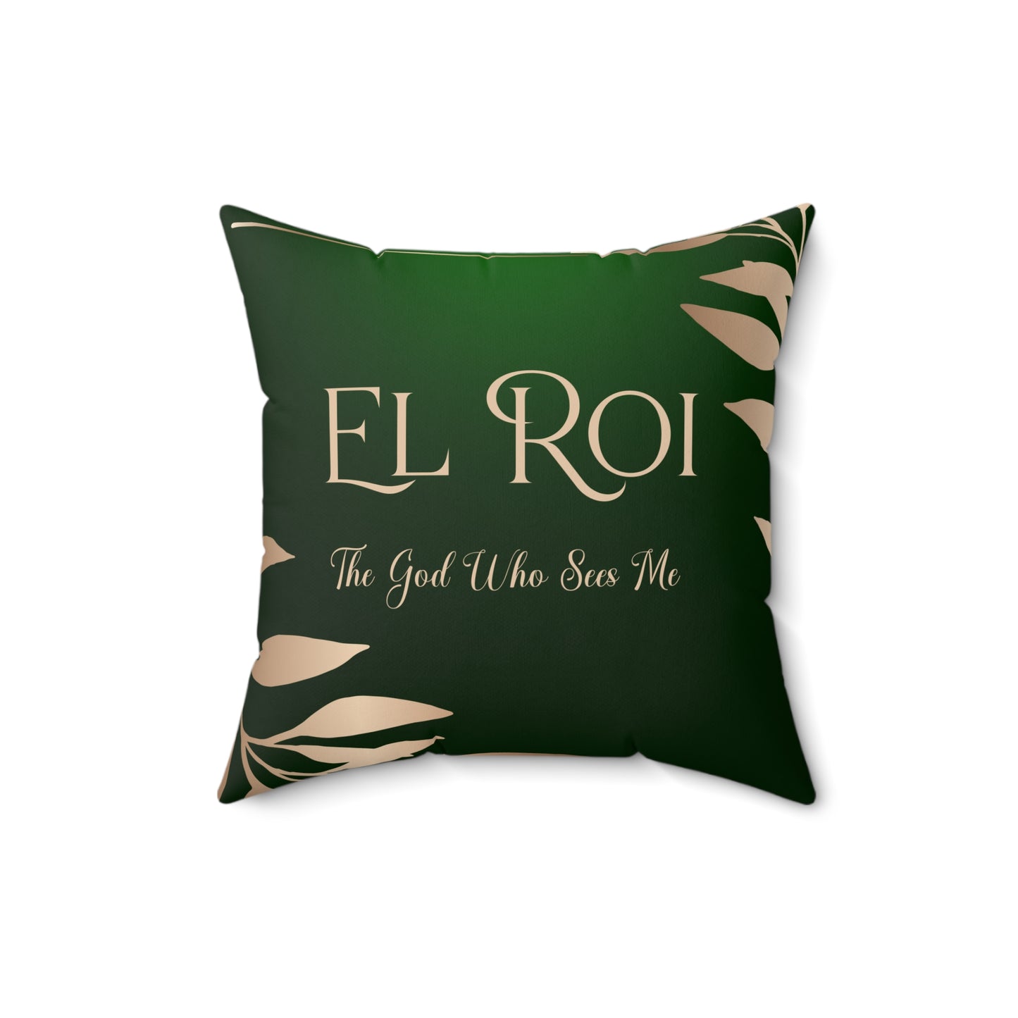 El Roi - (Emerald) Faux Suede Square Pillow