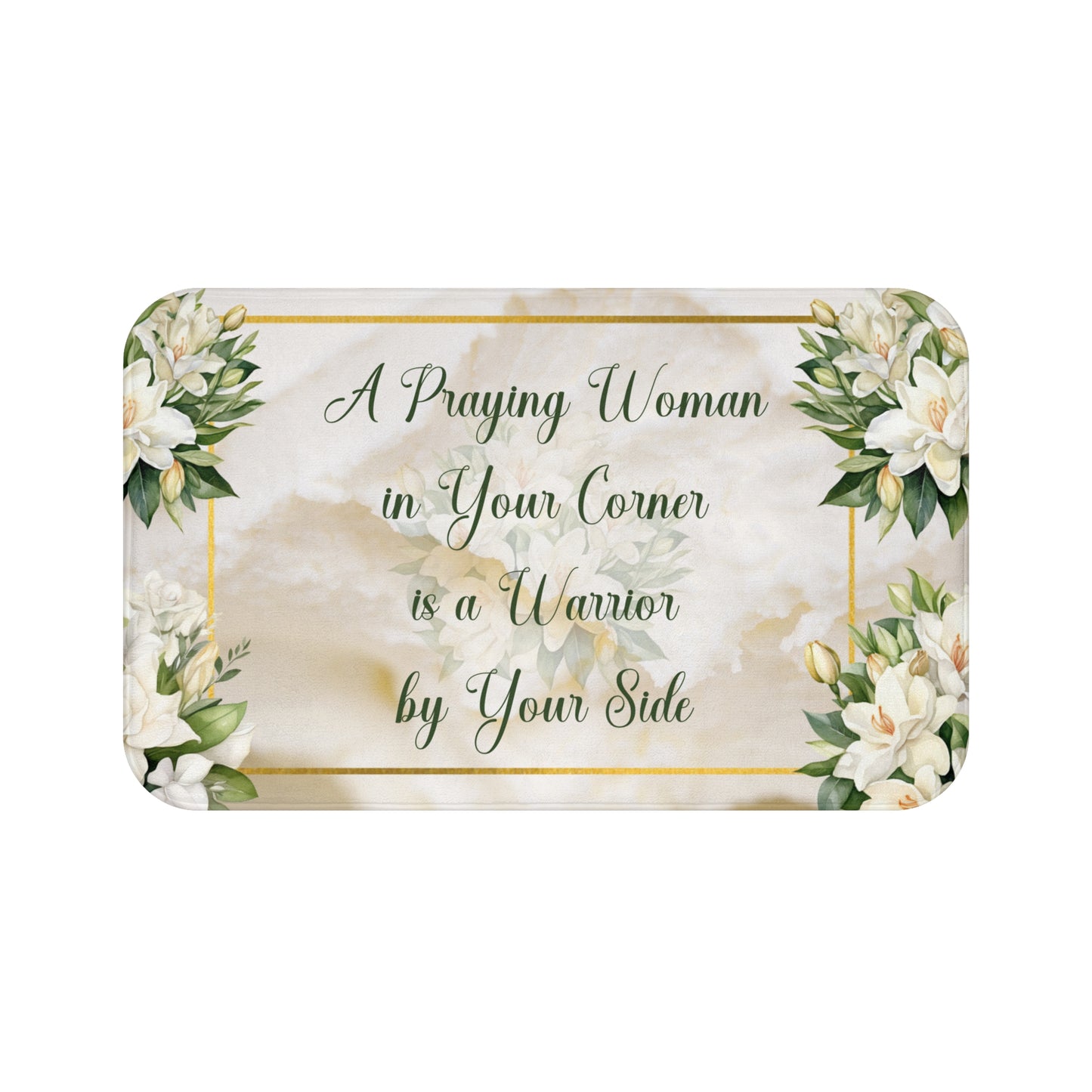 A Praying Woman (Cream) Bath Mat