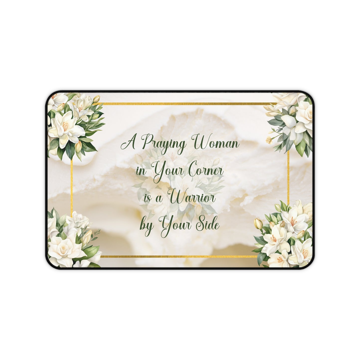 A Praying Woman (Cream) Desk Mat