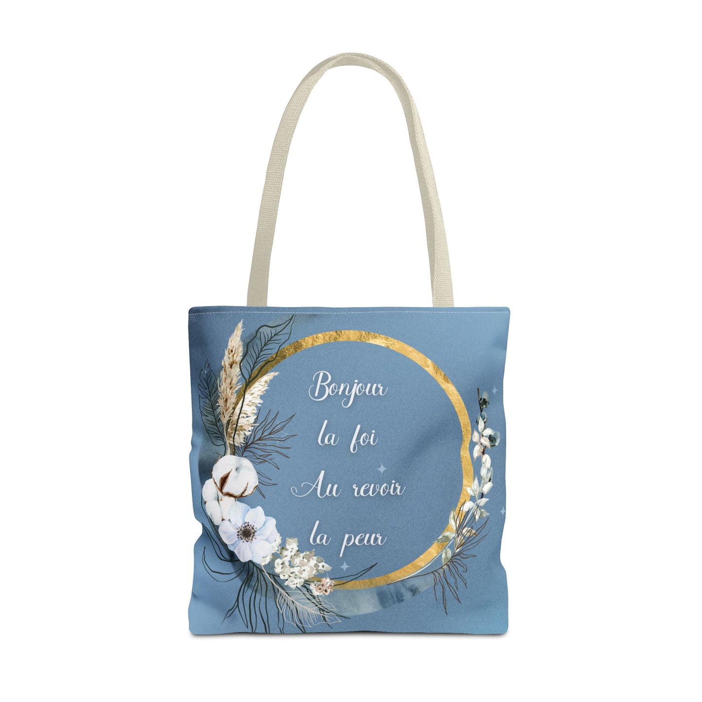 Bonjour la foi Tote Bag (AOP)