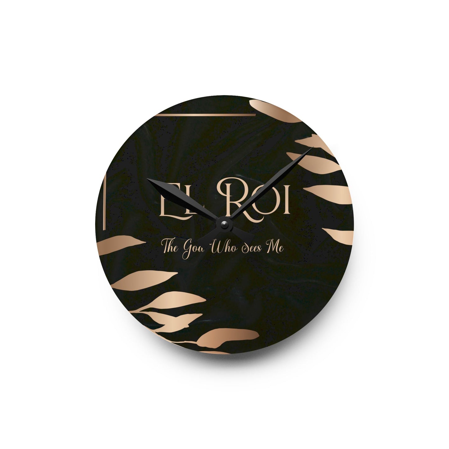 El Roi (Onyx) Acrylic Wall Clock -