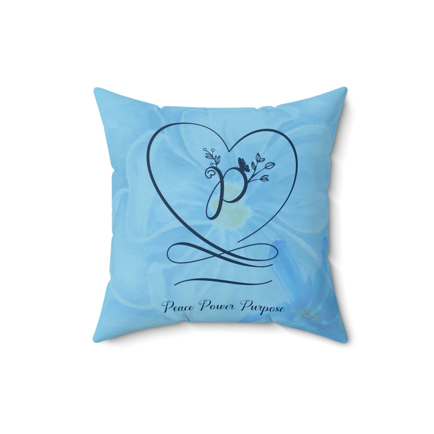 Peace Polyester Square Pillow