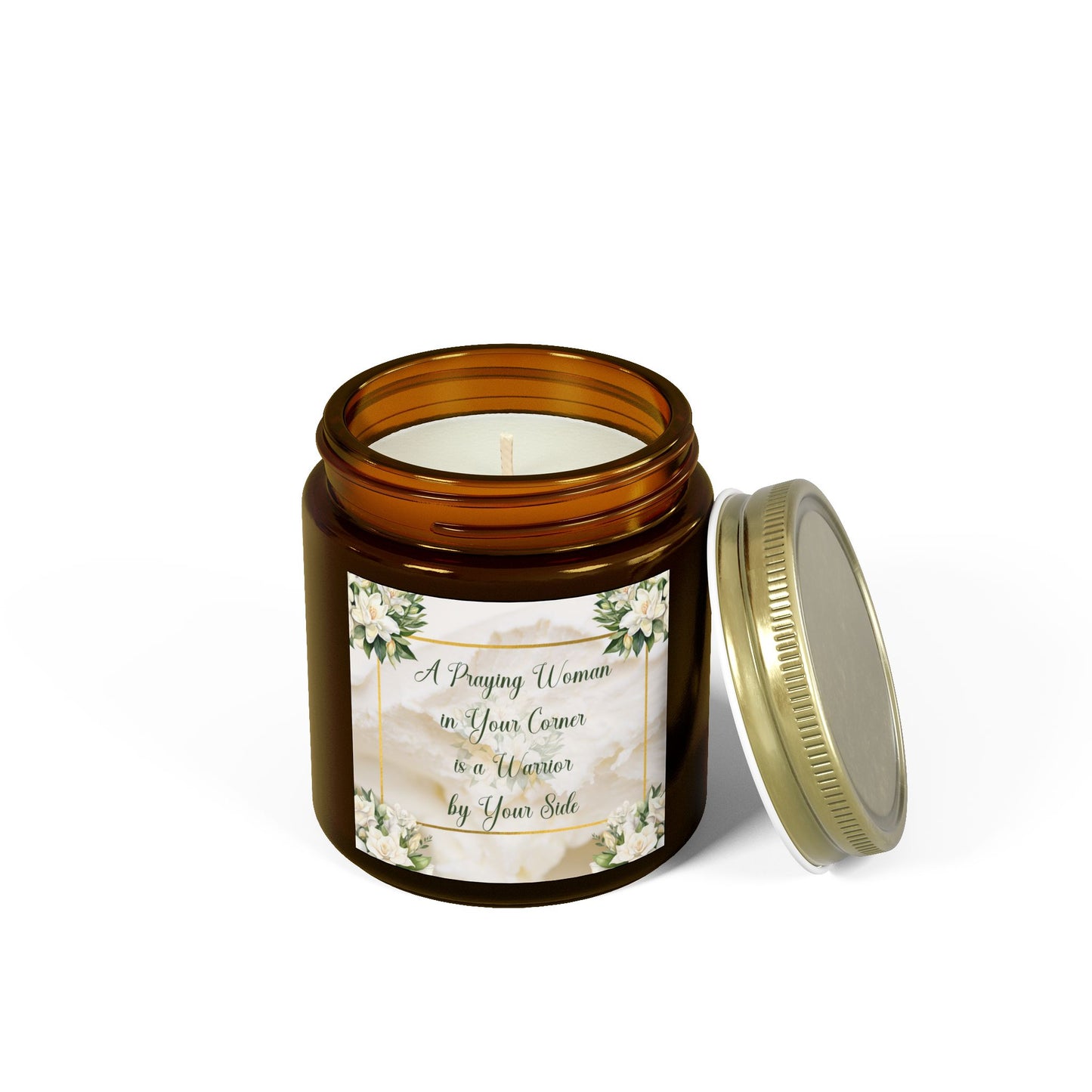 A Praying Woman Coconut Apricot Candles (4oz, 9oz)