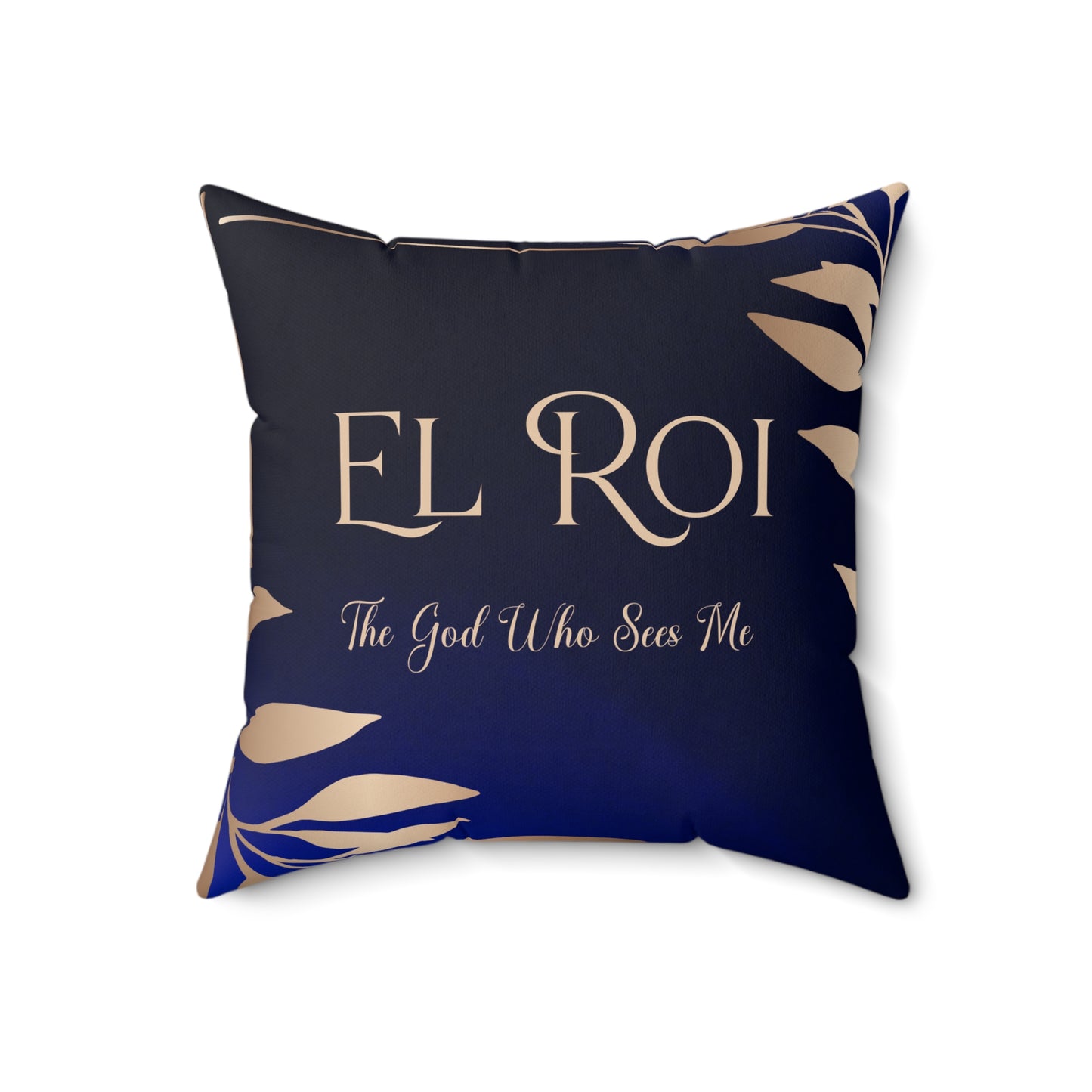 El Roi - (Sapphire) Faux Suede Square Pillow