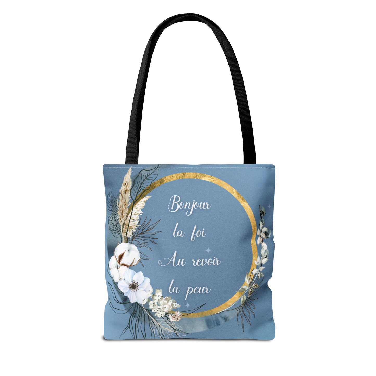 Bonjour la foi Tote Bag (AOP)