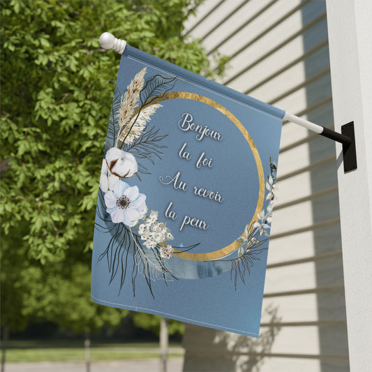 Bonjour la foi Garden & House Banner