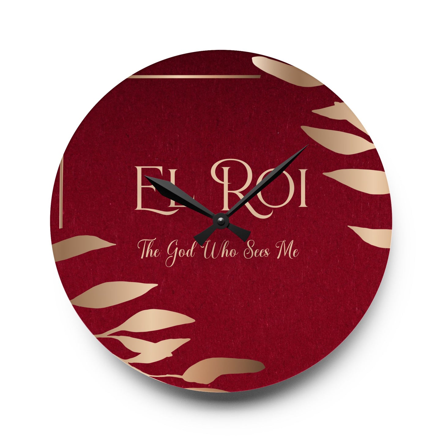 El Roi (Ruby) Acrylic Wall Clock -