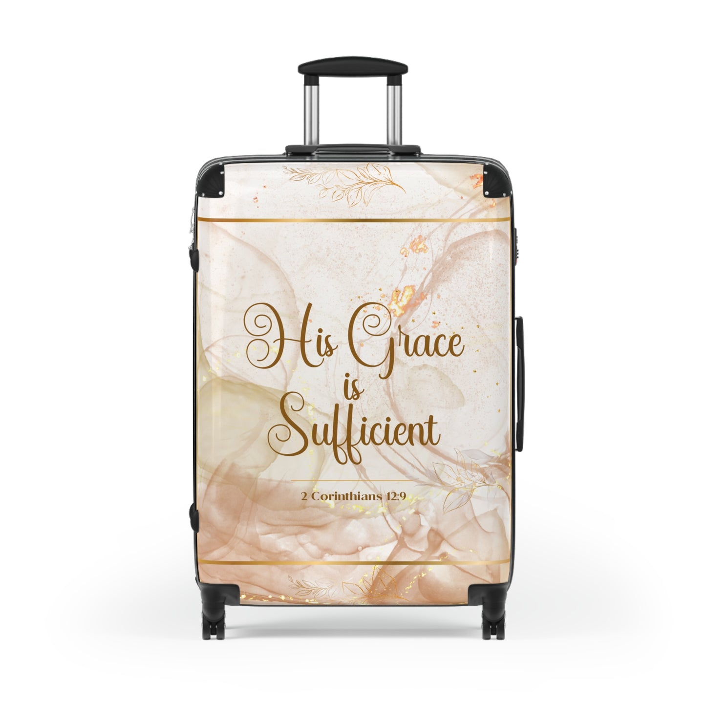 His Grace (Beige/Gold) Suitcase