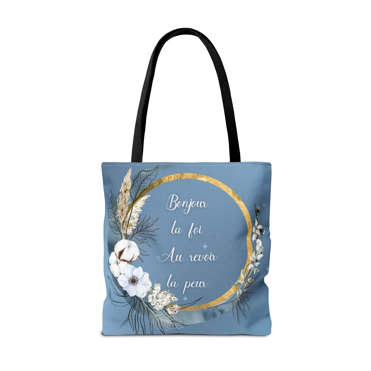 Bonjour la foi Tote Bag (AOP)