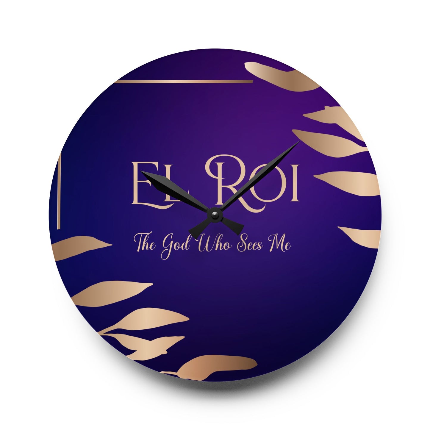 El Roi (Amethyst) Acrylic Wall Clock -