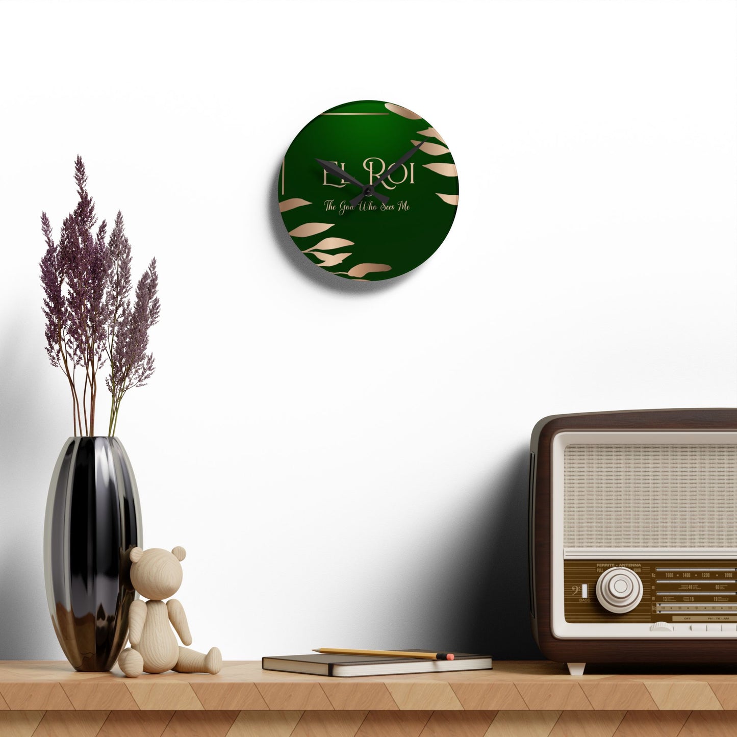 El Roi (Emerald) Acrylic Wall Clock -