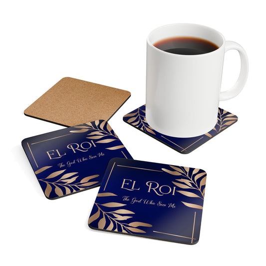 El Roi - (Sapphire) Corkwood Coaster Set