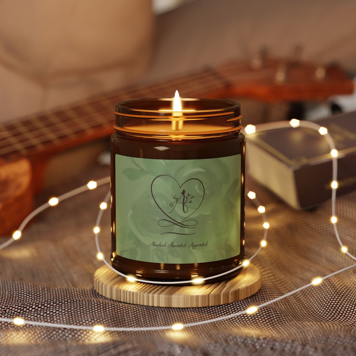 Anointed Scented Soy Candle (Multi-Size, Amber Jar)