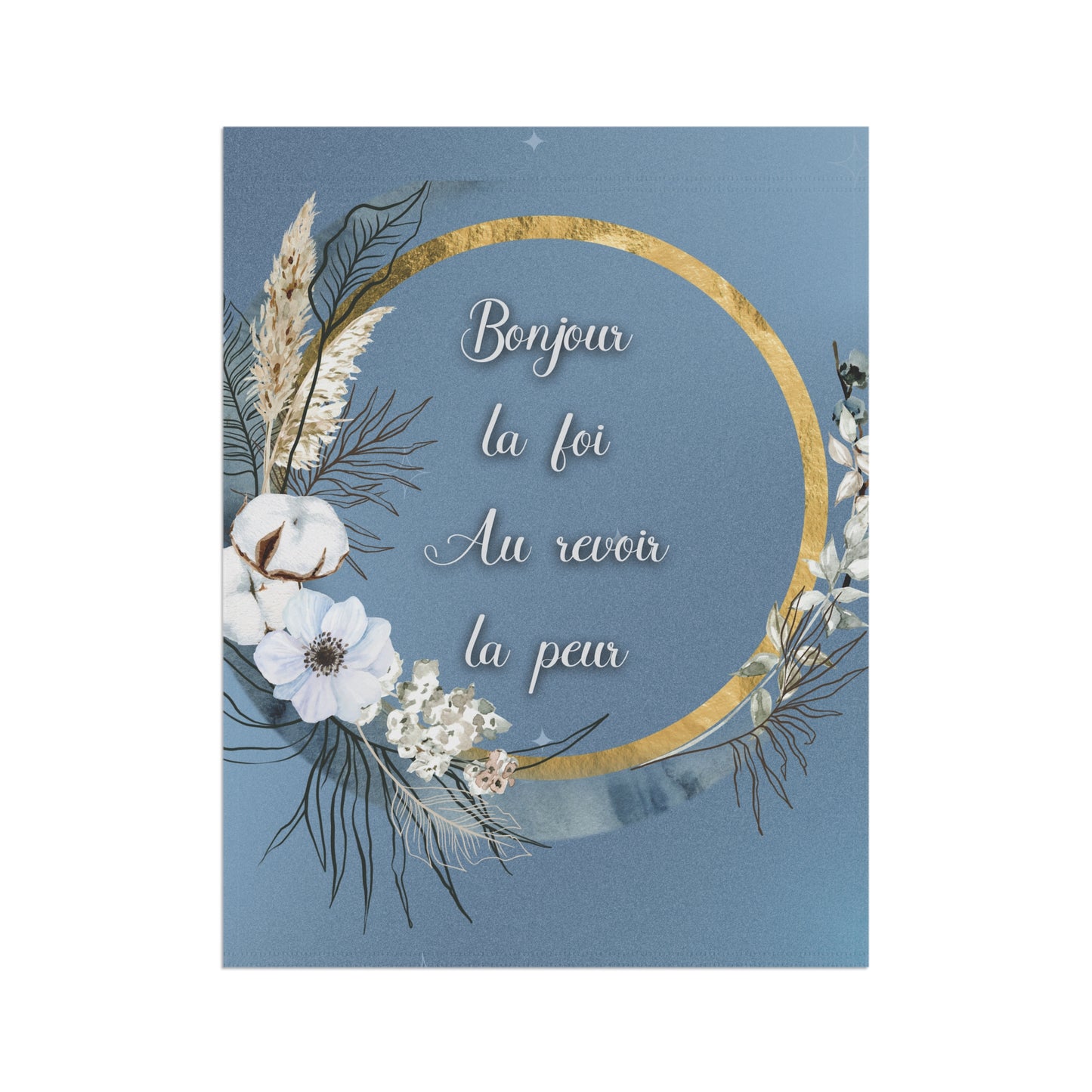 Bonjour la foi Garden & House Banner