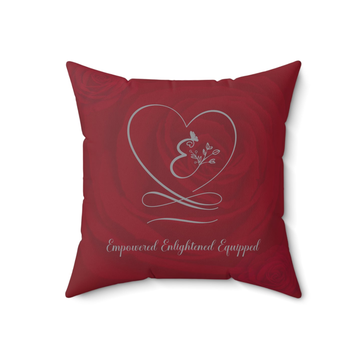 Empowered Spun Polyester Square Pillow