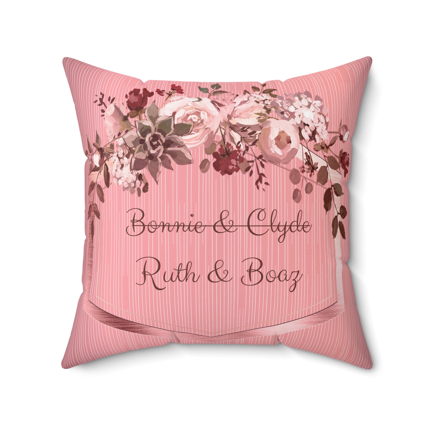 Ruth & Boaz Spun Polyester Square Pillow