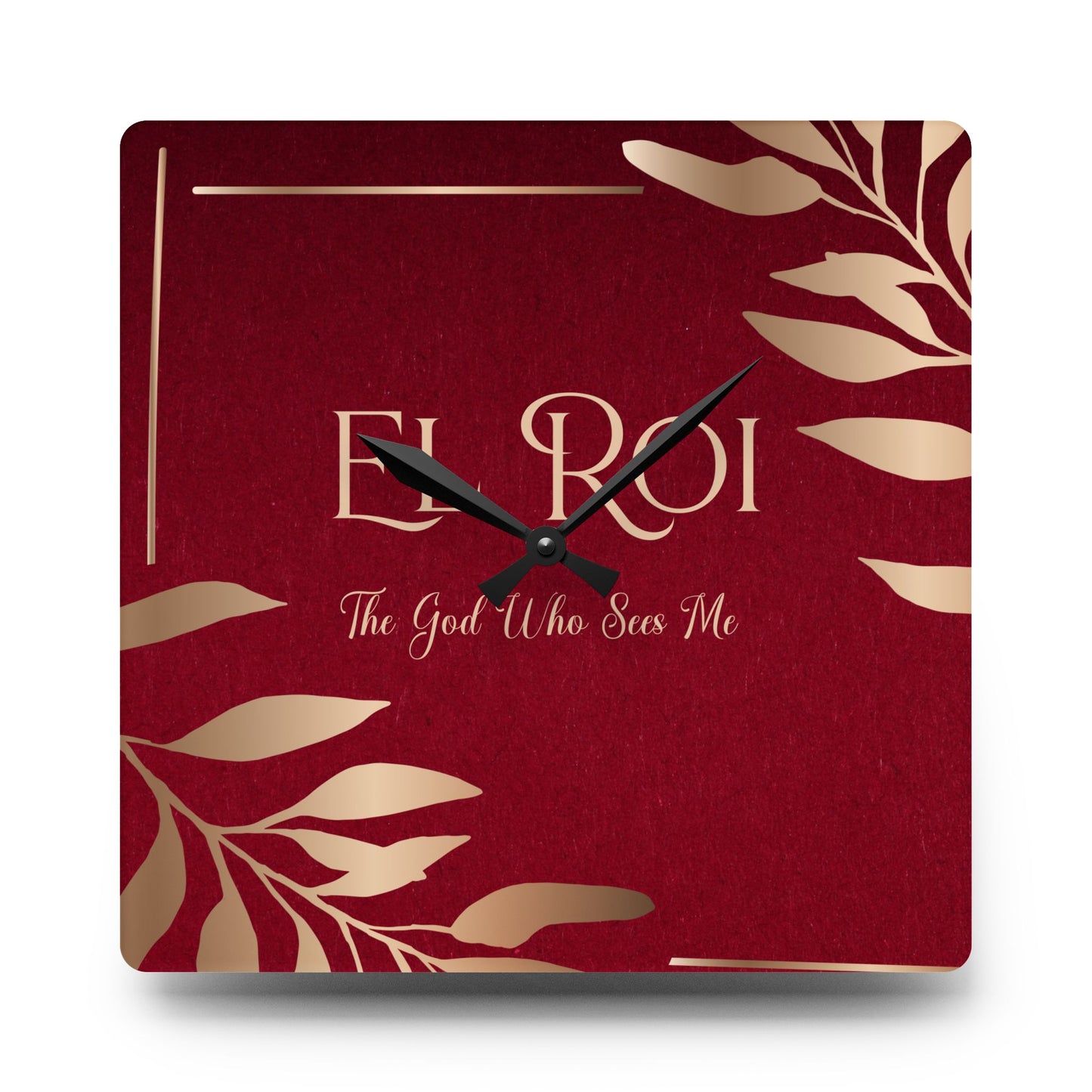 El Roi (Ruby) Acrylic Wall Clock -