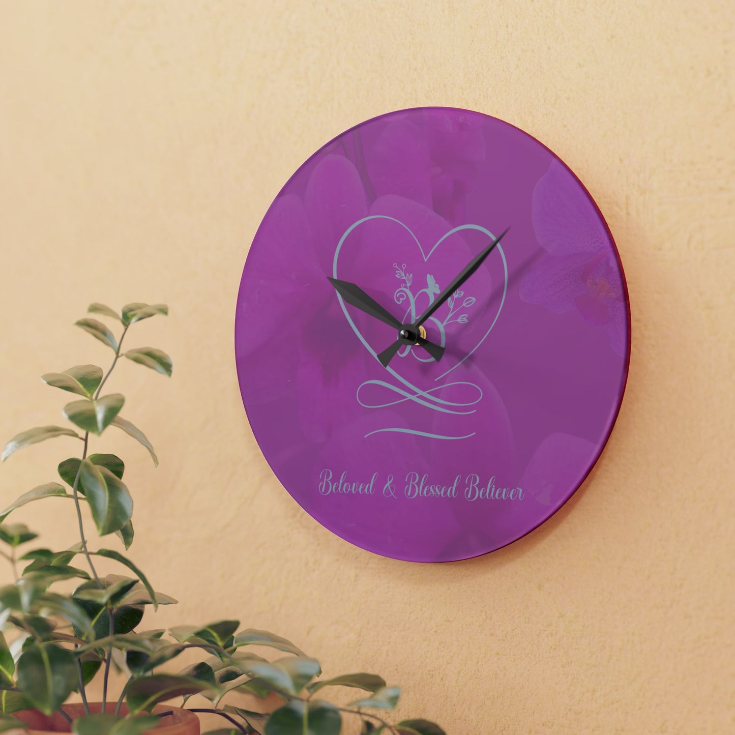 Beloved Acrylic Wall Clock