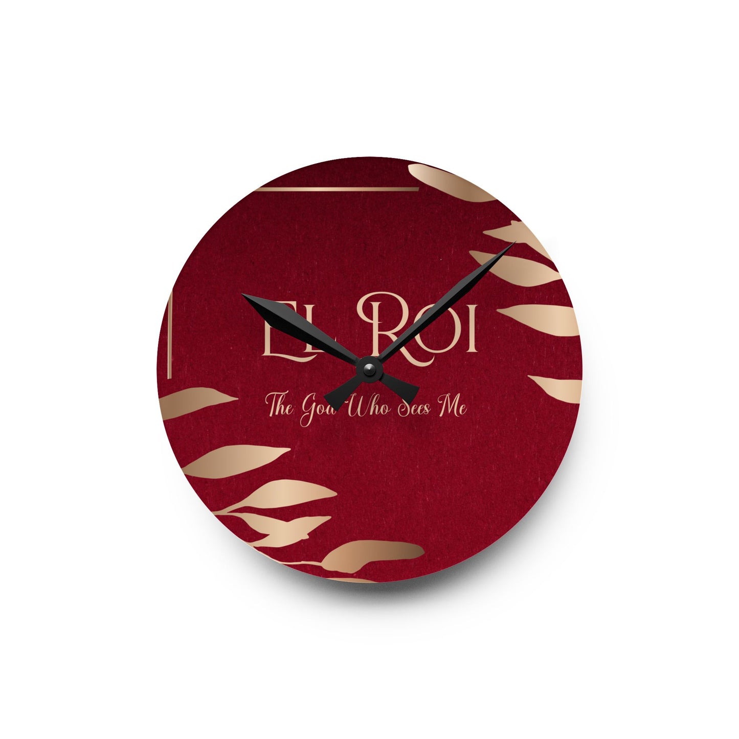 El Roi (Ruby) Acrylic Wall Clock -