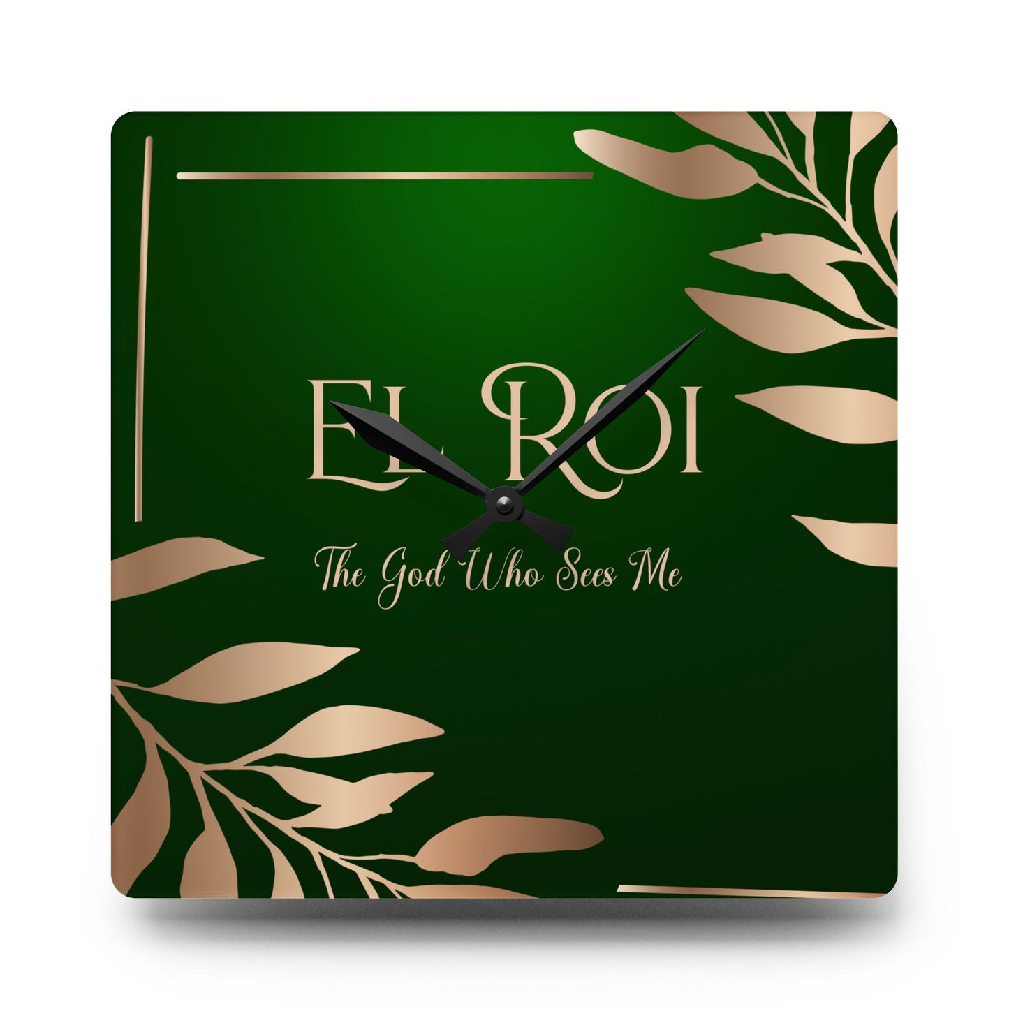 El Roi (Emerald) Acrylic Wall Clock -